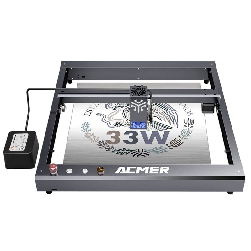 ACMER P2 33W Lasergraver Schneidmaschine, Holz Desktop Lasergraver und Schneider Hochgeschwindigkeit 30000mm/min