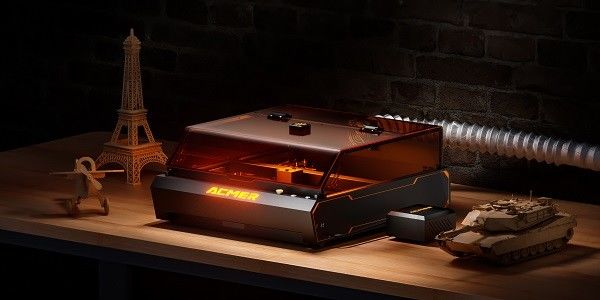 Geschlossener Dual-Laser-Graver 2W Faser und IR&Diode 96W Leistung 400*390mm Arbeitsfläche