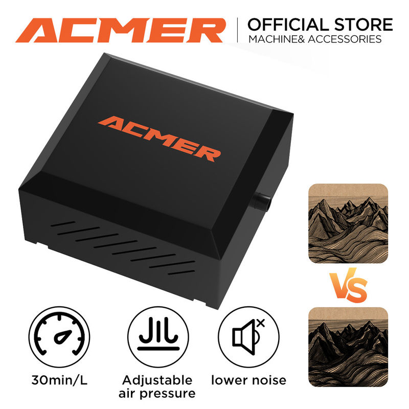 1.8kg 110V-220V Lasergraver Luftunterstützungspumpe EU I US I UK Stecker 5,0-5,5 M/s Luftgeschwindigkeit