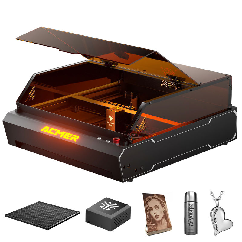 DC 24V 4A P3 2-in-1 Dual-Laser-Vormontierte Gravur-Schneidemaschine Linux Betriebssystem