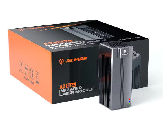 ACMER 00.3mm Kreisläufer Laser Spot 1064nm,2W IR Dual Laser Module Kit für das Gravieren von Metall/Gold/Silber/Platin/Kupfer