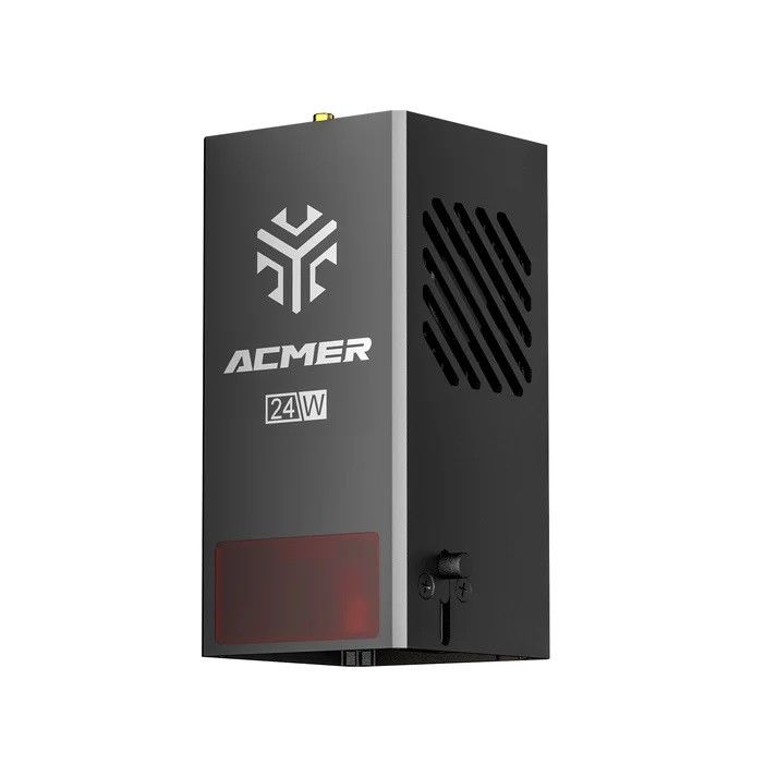 24 Watt Diodenlasermodul-Kit Kompatibel mit allen ACMER-Maschinen, 24V/5A Netzteil