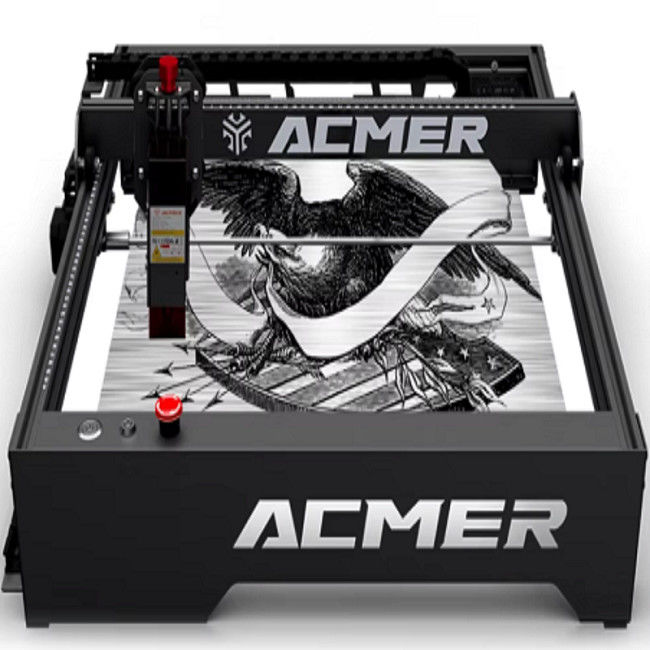 Gleichspannung 24 V Leistungsaufnahme 10 W Lasergraver mit 10000 mm/min Gravurgeschwindigkeit und USB/APP-Kommunikation